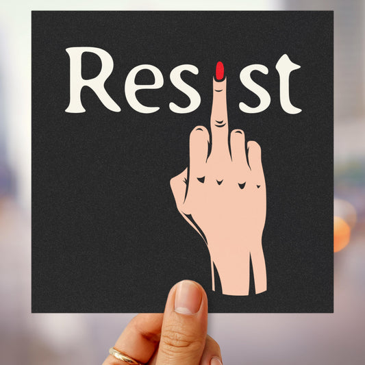 Resist car magnet anti Trump FDT bumper sticker