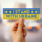 Stand with Ukraine car magnet FDT bumper sticker anti war