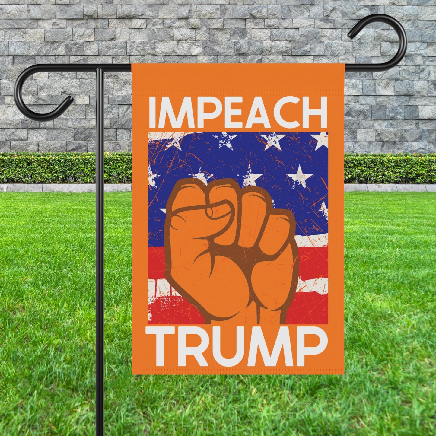Impeach Trump house flag anti fascism garden banner FDT yard sign 8647 flag not my president yard sign is he dead yet flag resistance banner