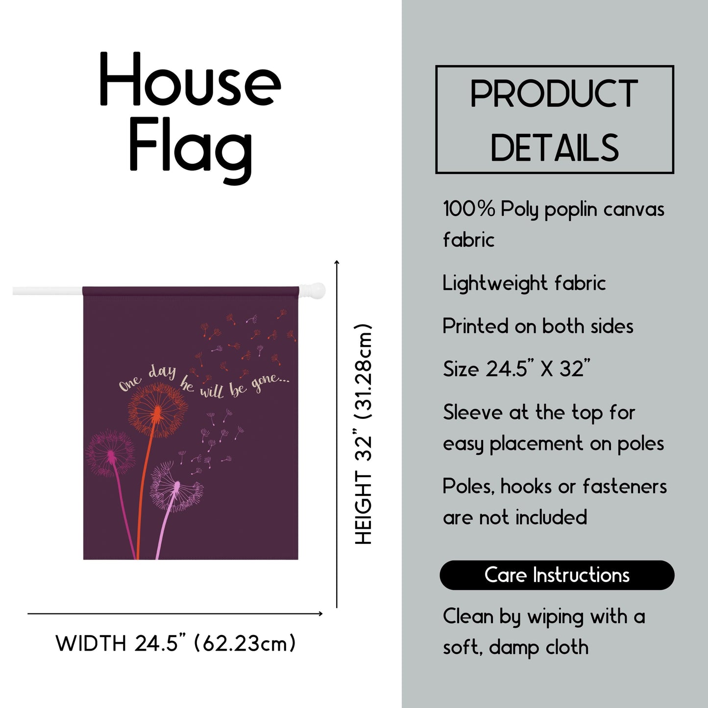 Subtle anti Trump flag hidden message garden banner is he dead yet yard sign not my president flag funny political gift idea impeach Trump