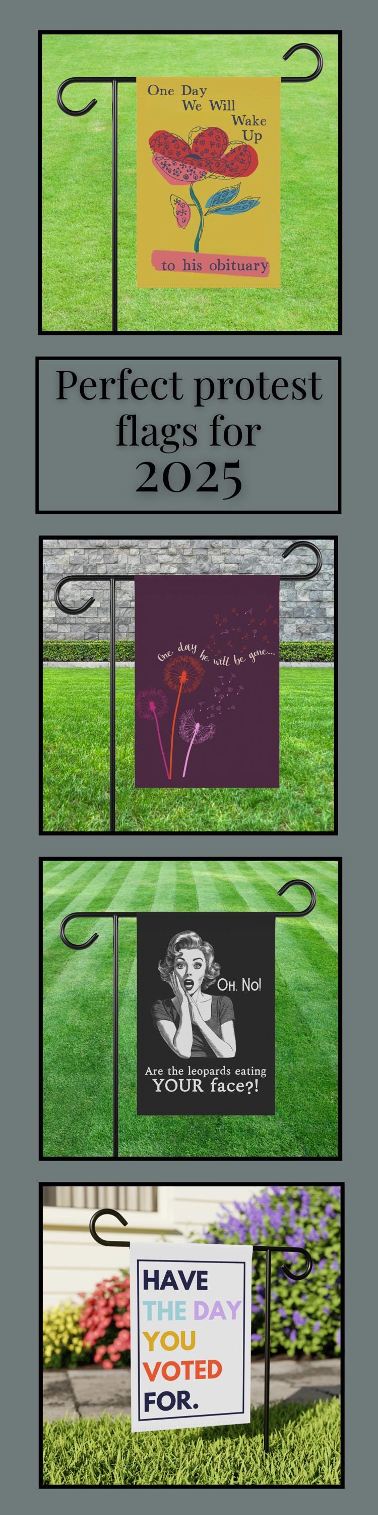 anti fascism garden banner