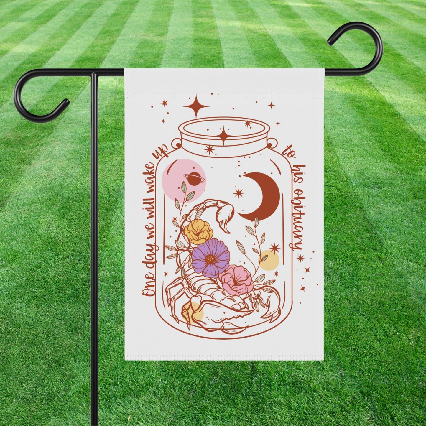 Subtle anti Trump garden banner