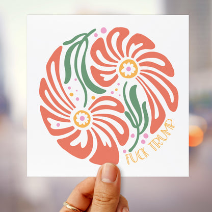 anti Trump bumper sticker resist car decal