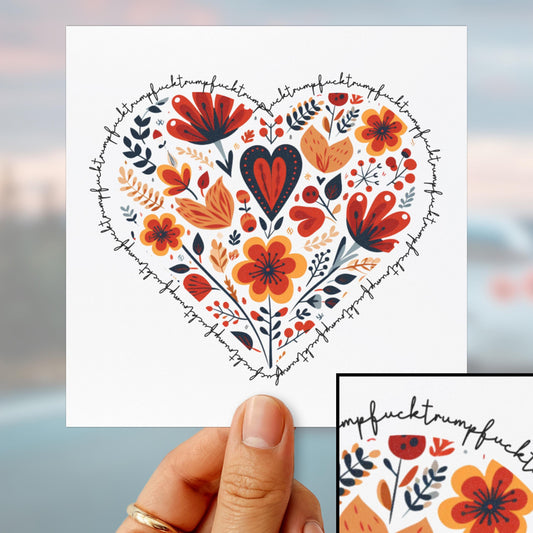 Subtle anti Trump car magnet FDT bumper sticker funny feminist car decal smash the patriarchy car magnet FAFO anti MAGA gift idea resist