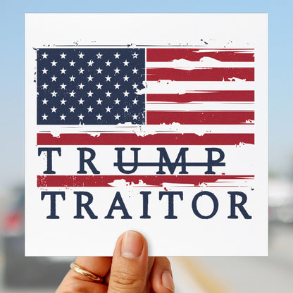 Trump traitor car magnet anti Trump bumper sticker FDT anti republican car magnet anti MAGA car decal never trumper gift idea pro democracy