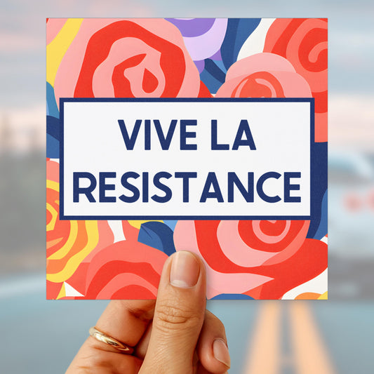 Vive la resistance car magnet anti Trump bumper sticker resist car decal revolutionary car magnet political gift idea feminist car magnet