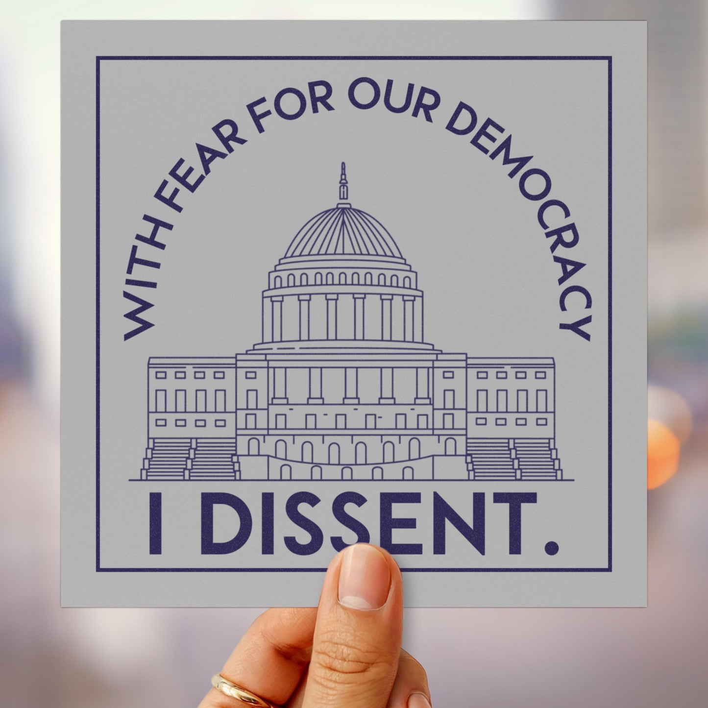 I dissent car magnet Notorious RBG bumper sticker anti fascism car magnet legal gift idea attorney magnet defend democracy decal feminist