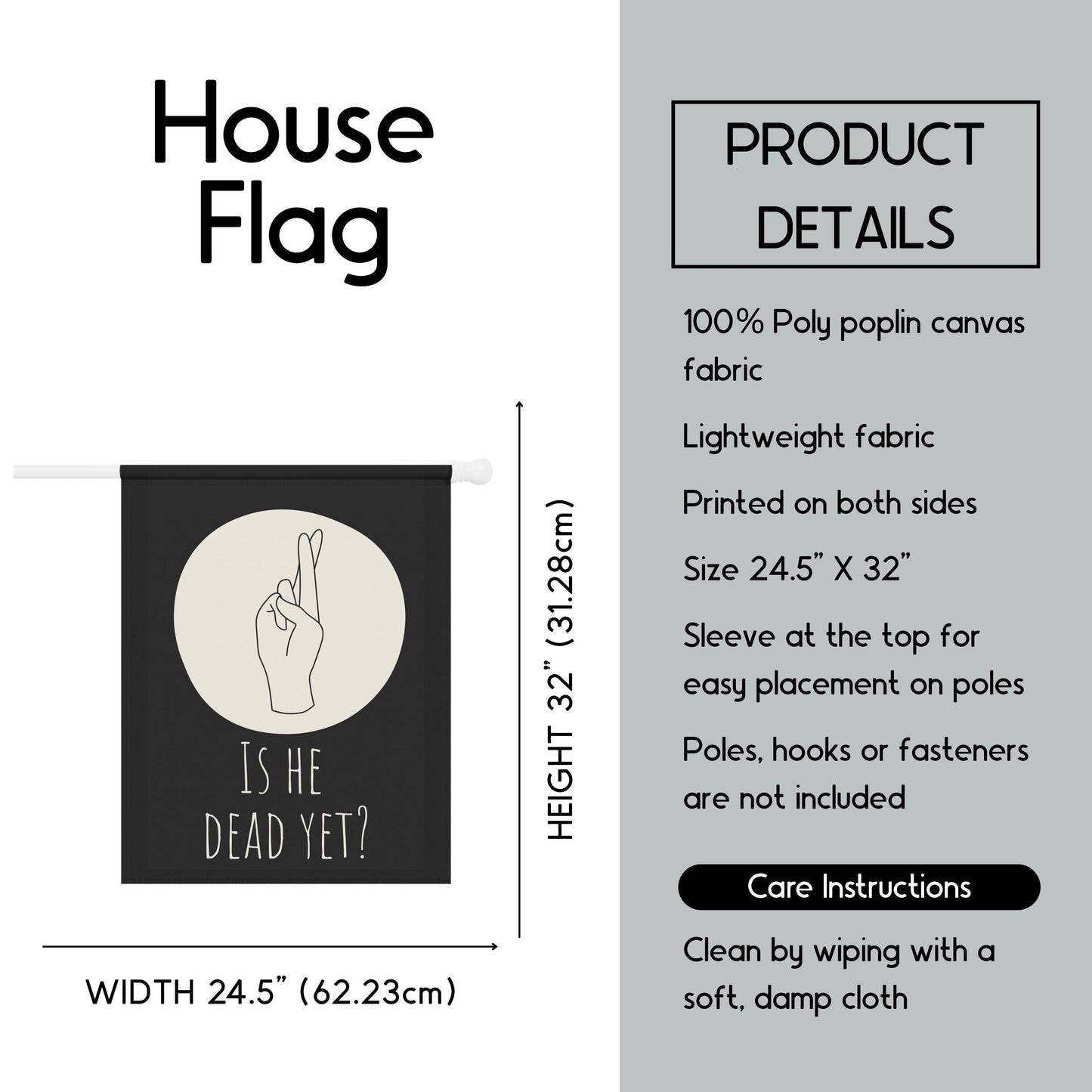Subtle anti Trump house flag 86 47 garden banner FDT yard sign impeach Trump flag not my president garden flag funny political gift idea