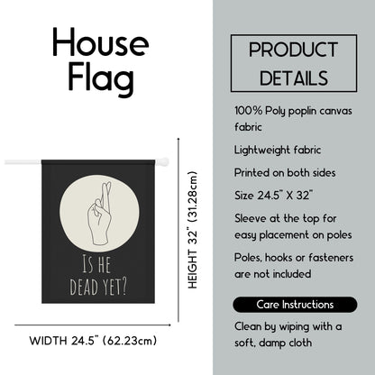 Subtle anti Trump house flag 86 47 garden banner FDT yard sign impeach Trump flag not my president garden flag funny political gift idea