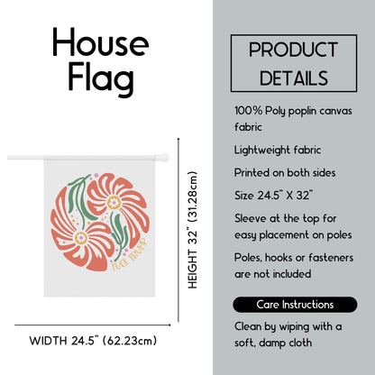 Subtle f*ck Trump house flag impeach garden banner anti MAGA hidden message yard sign 8647 flag anti Trump gift idea resist fascism flag