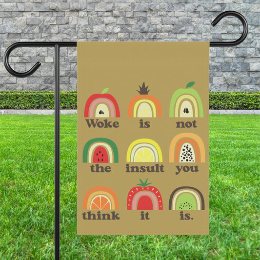 Woke house flag anti republican garden banner anti racism yard sign political activist gift idea feminist house flag anti MAGA sign resist