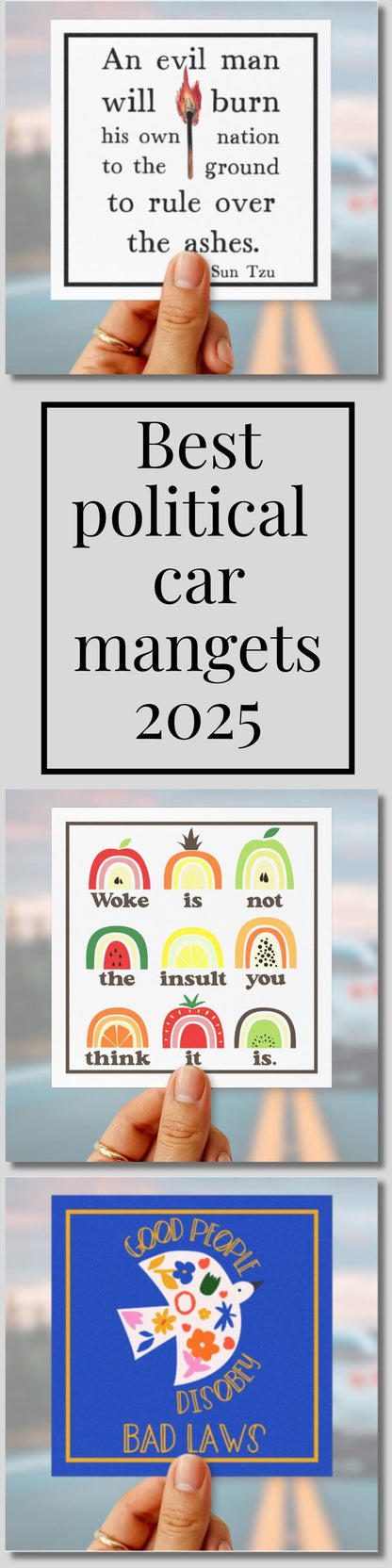 Anti Trump car magnet political bumper sticker f*ck Trump car magnet feminist car decal FDT vehicle magnet resist sticker hands off protest