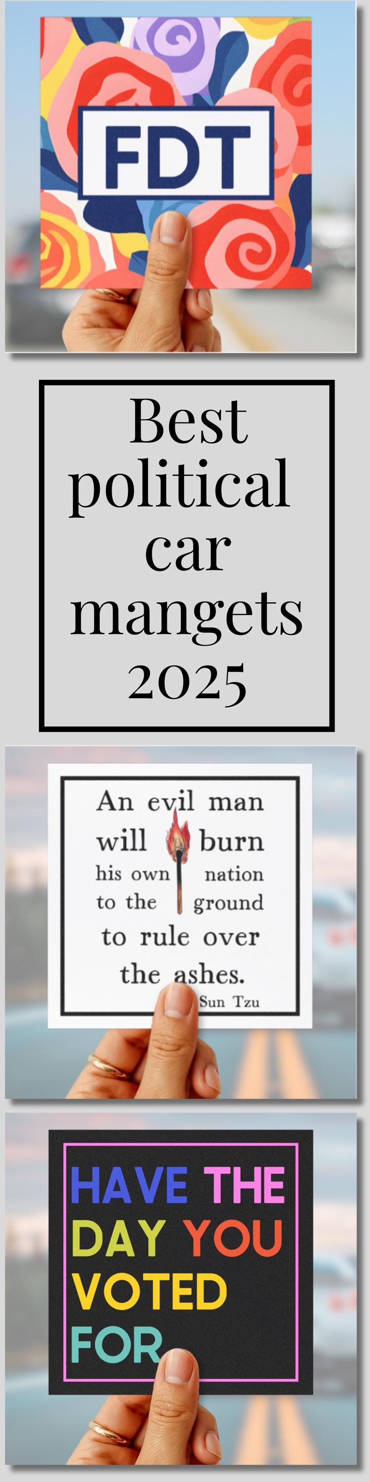 FDT car magnet subtle f*ck Trump bumper sticker anti Trump gift idea funny feminist car magnet political car decal resist sticker hands off