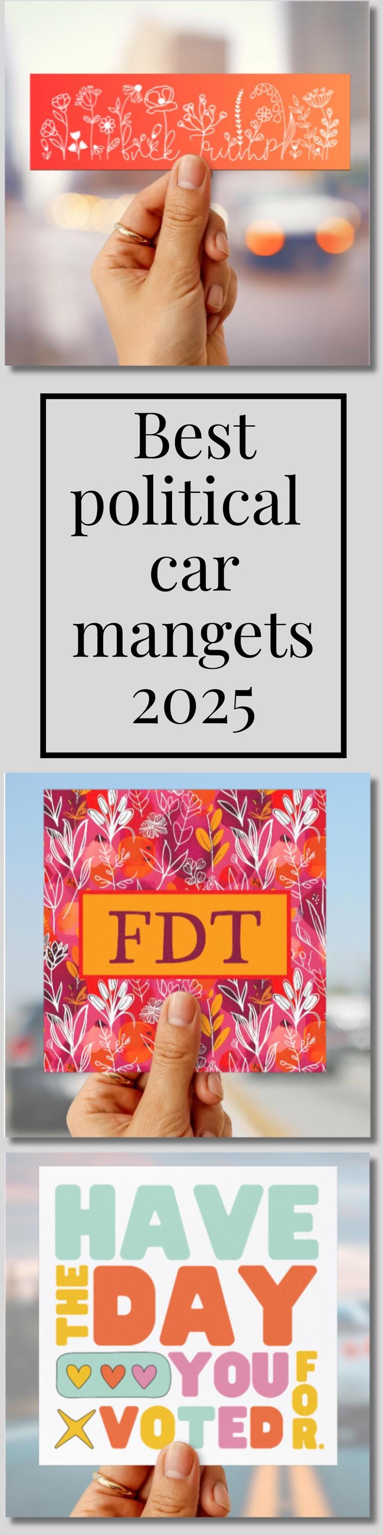 Subtle f*ck trump car magnet FDT bumper sticker feminist gift idea hands off protest merch resist car decal anti oligarchy car magnet