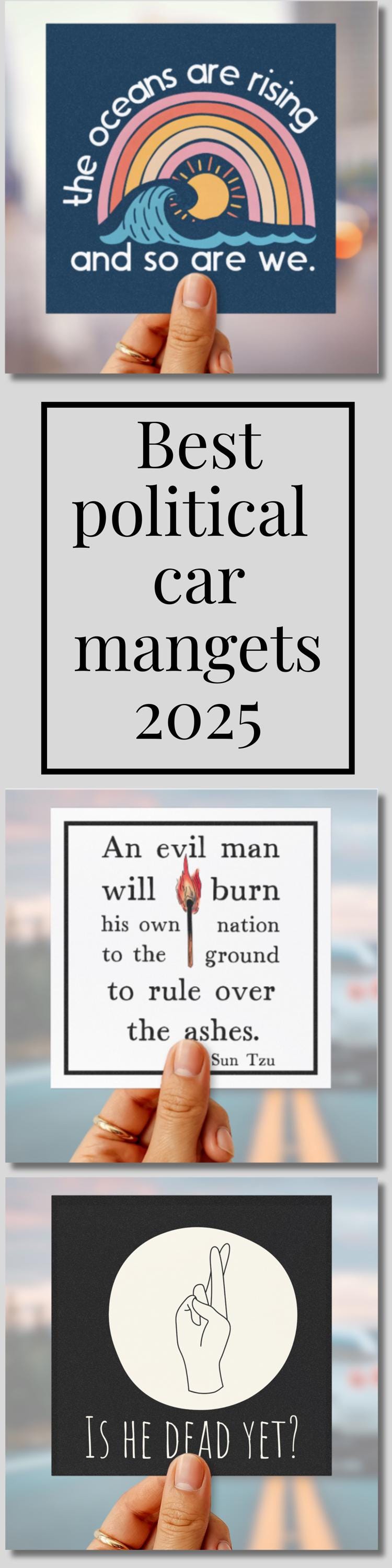 Climate activist car magnet FDT bumper sticker anti Trump car decal resist car magnet hands off protest magnet activist gift idea feminist