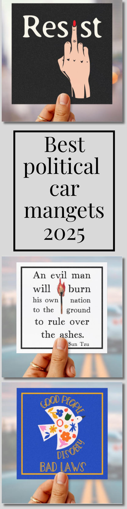 Resist car magnet feminist bumper sticker anti fascism magnet funny feminist gift idea smash the patriarchy magnet impeach Trump car decal