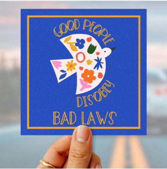 Anti fascism car magnet anti war bumper sticker Anti Trump magnet hands off protest gift idea resist car magnet pro free speech car decal