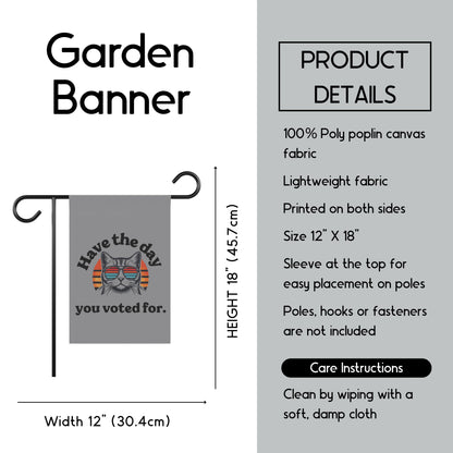 Funny Anti Trump garden banner resist house flag anti MAGA garden decor defend democracy house flag not my president decor are we great yet