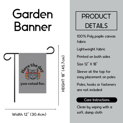 Funny Anti Trump garden banner resist house flag anti MAGA garden decor defend democracy house flag not my president decor are we great yet