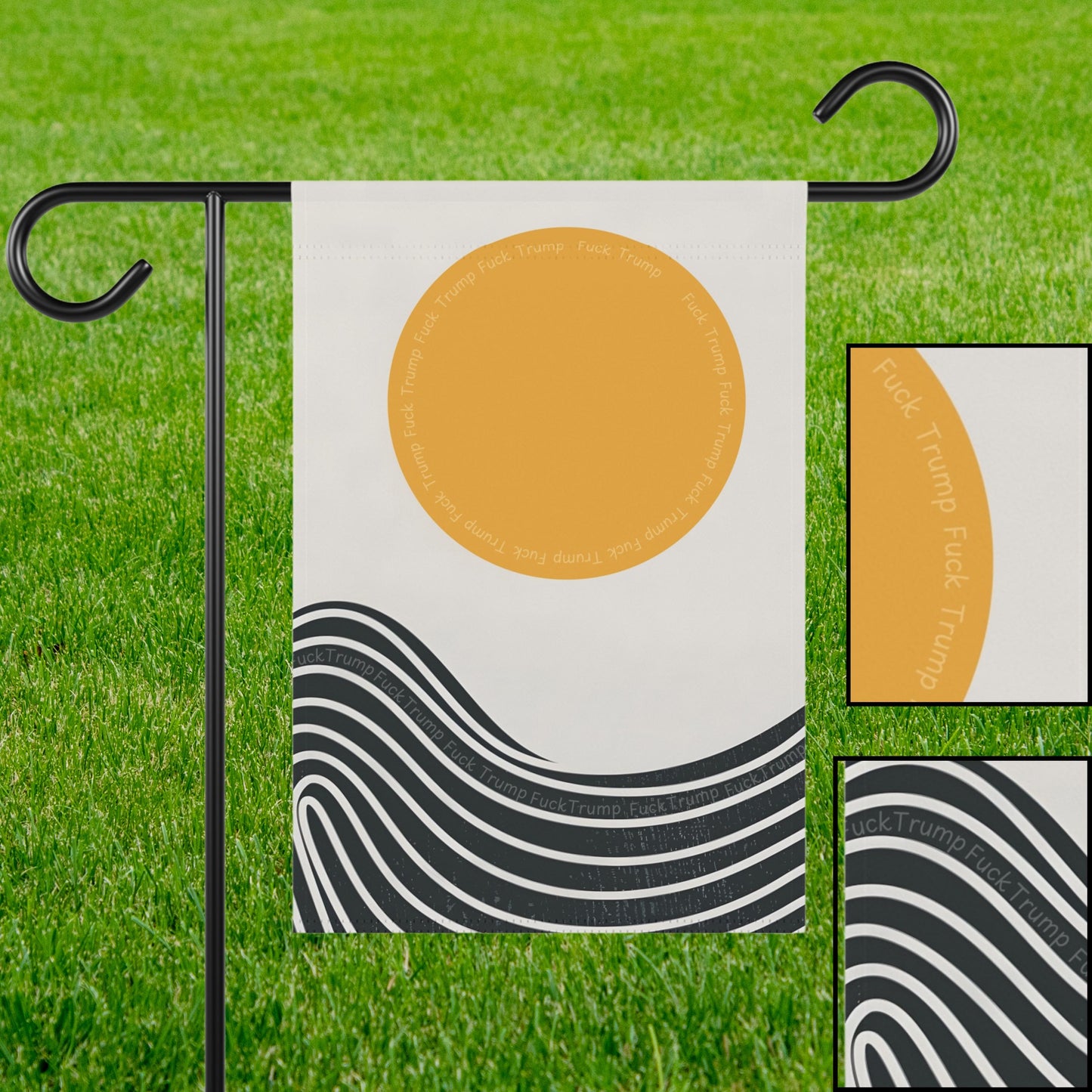 Subtle Fuck Trump garden banner