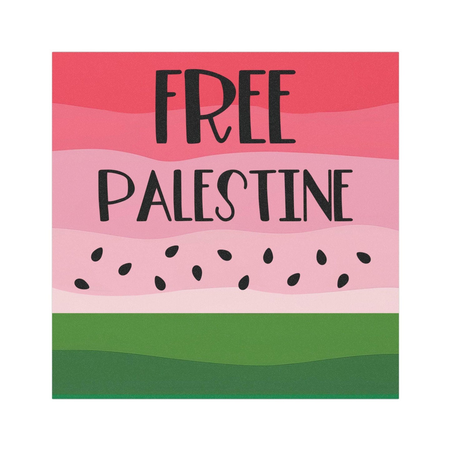 Free Palestine car magnet watermelon bumper sticker genocide is never justified magnet save Gaza car decal anti war magnet human rights gift