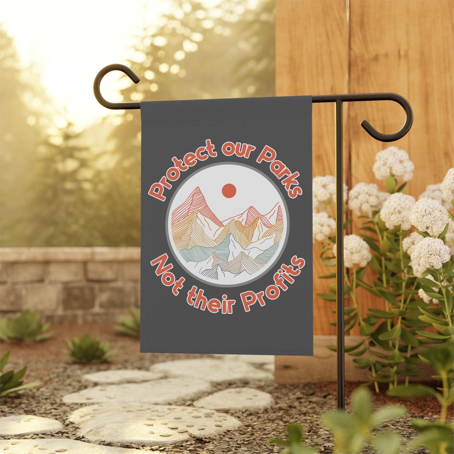 nature lover garden flag environmental activism house sign