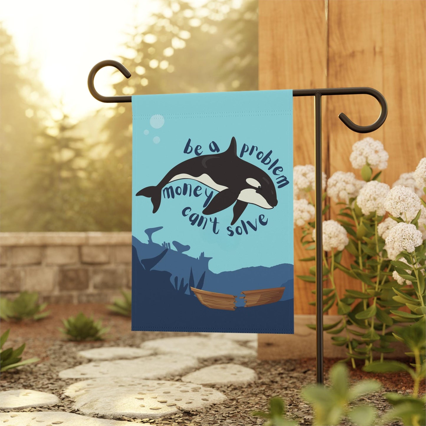 sink the rich garden banner