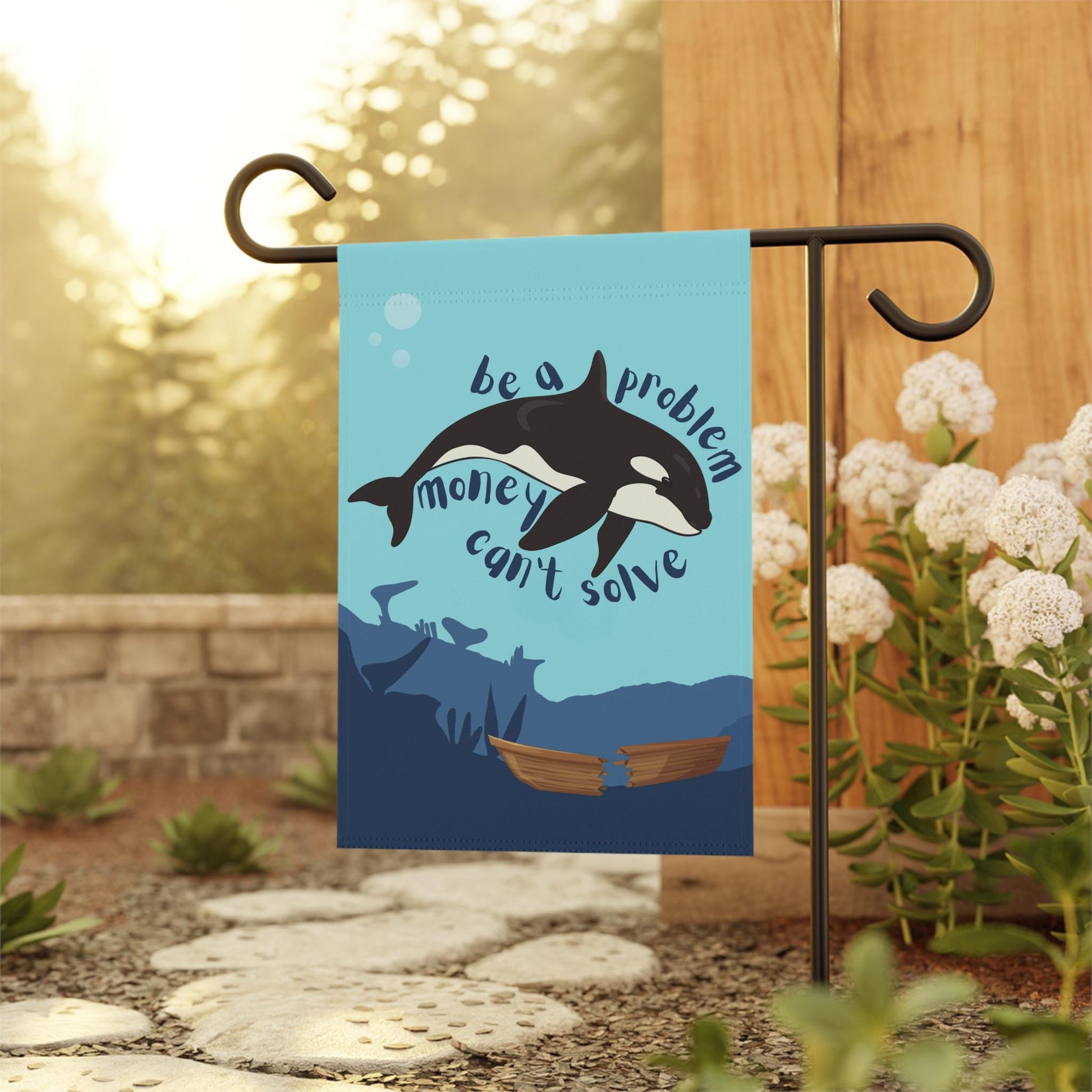 sink the rich garden banner