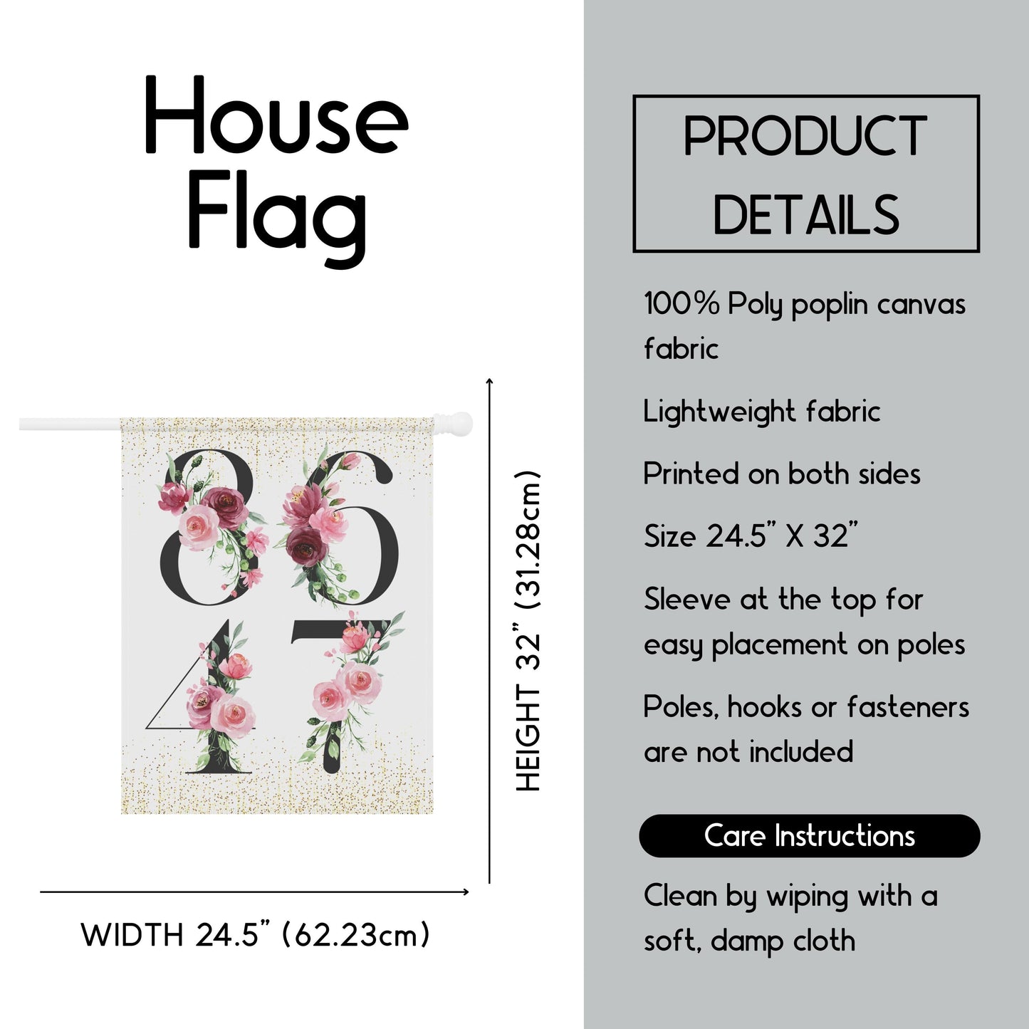 8647 garden banner foxtrot delta tango house flag resist fascism yard sign subtle anti Trump flag taco funny political gift idea anti MAGA