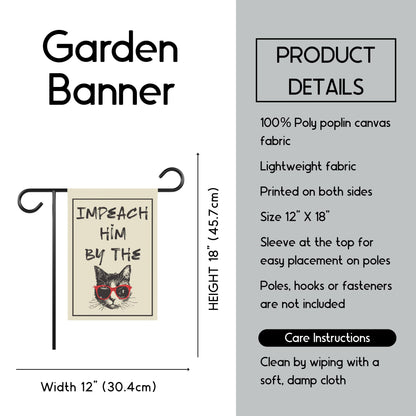 Impeach Trump garden banner funny anti Trump house flag no kings in America yard sign impeach remove convict flag 8647 sign FDT flag resist