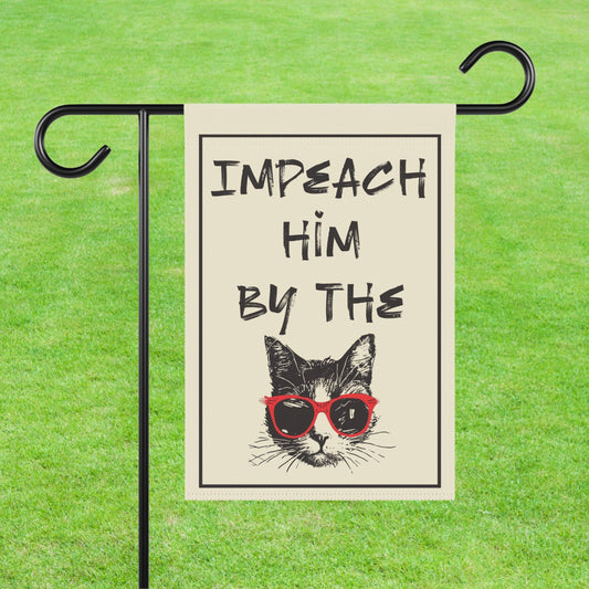 Impeach Trump garden banner