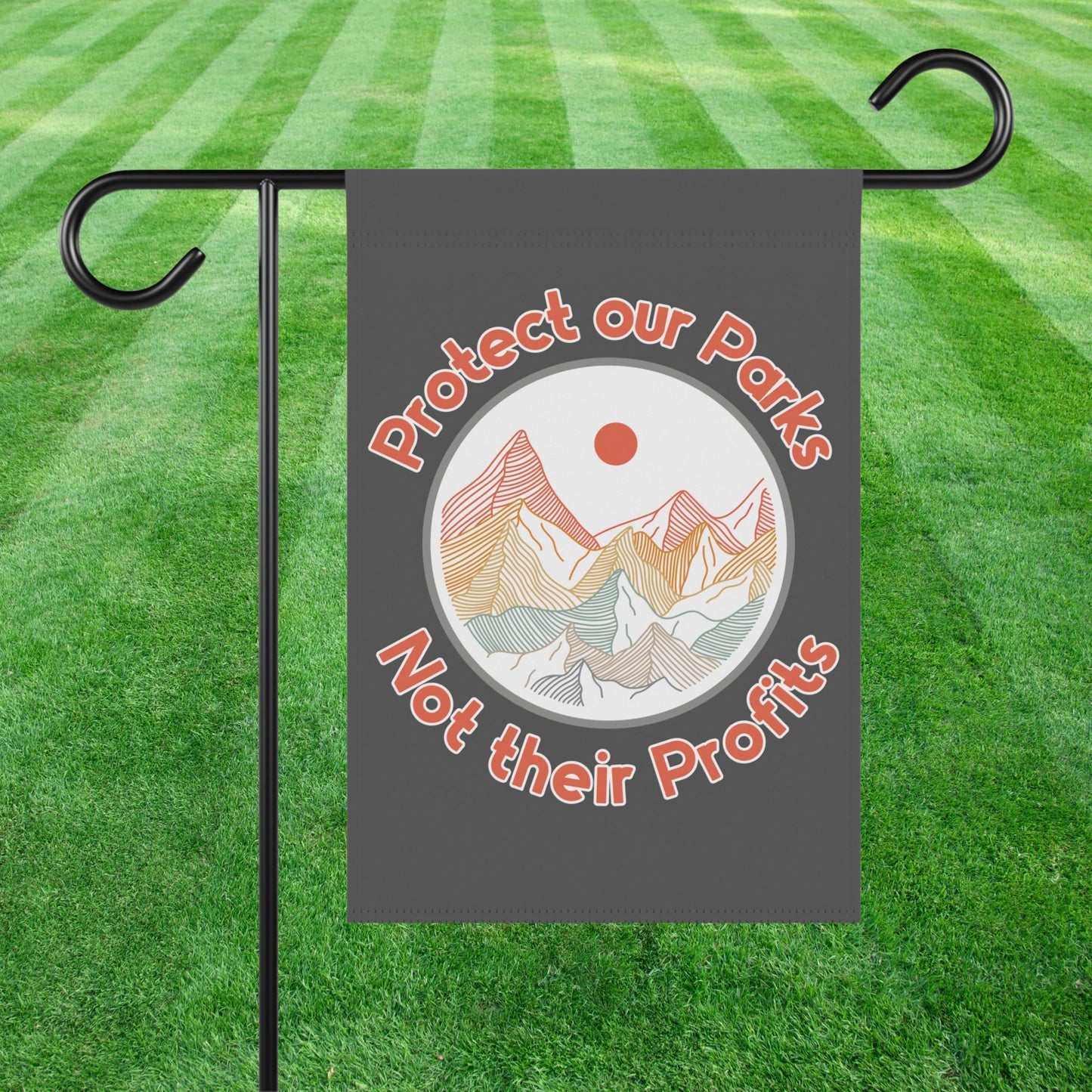 Protect our parks house flag