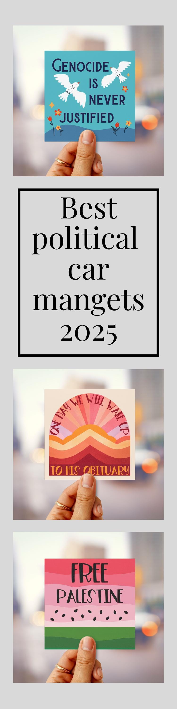 Free Palestine car magnet anti genocide bumper sticker free Gaza magnet Palestinian lives matter decal anti war car magnet resist fascism