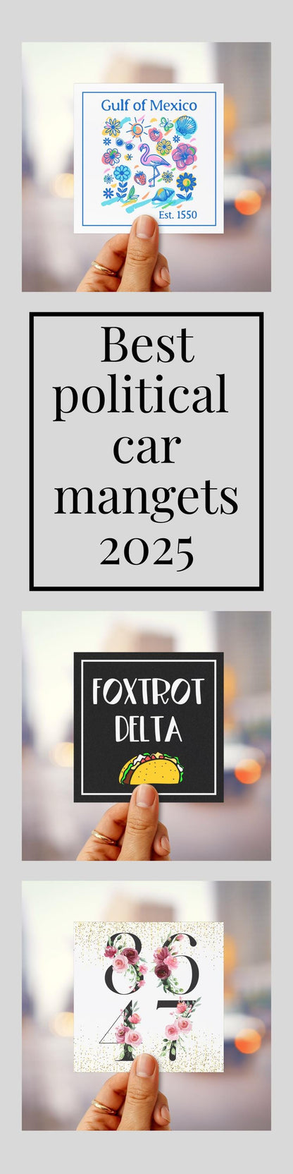 Gulf of Mexico car magnet anti Trump bumper sticker anti MAGA magnet not my president decal are we great yet magnet is he dead yet sticker