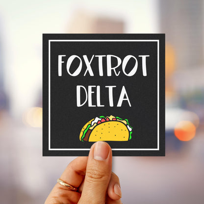 Taco Trump car magnet