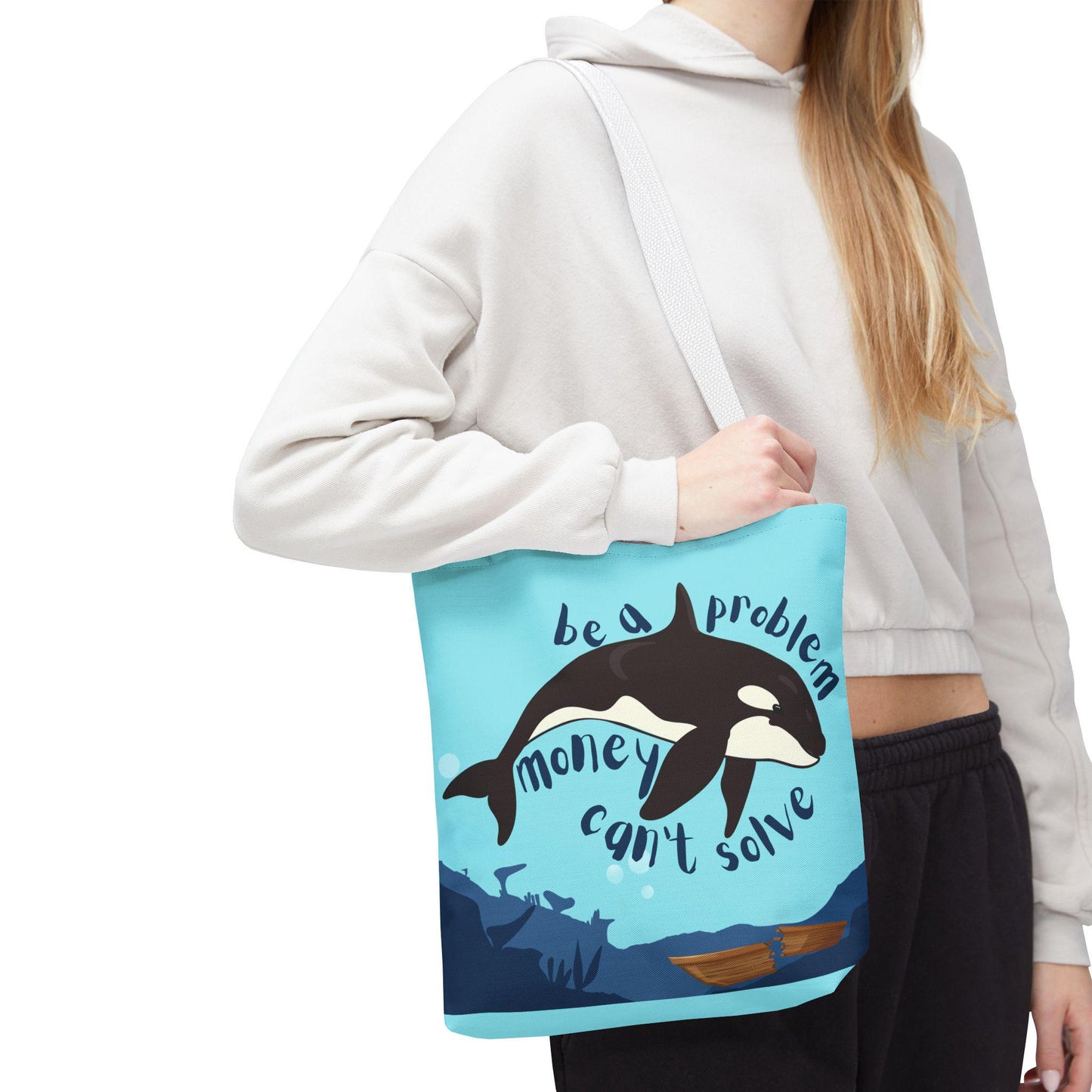 Environmentalist tote bag sink the rich gift idea become ungovernable bag ocean lover gift whale lover tote orca attack gift funny political