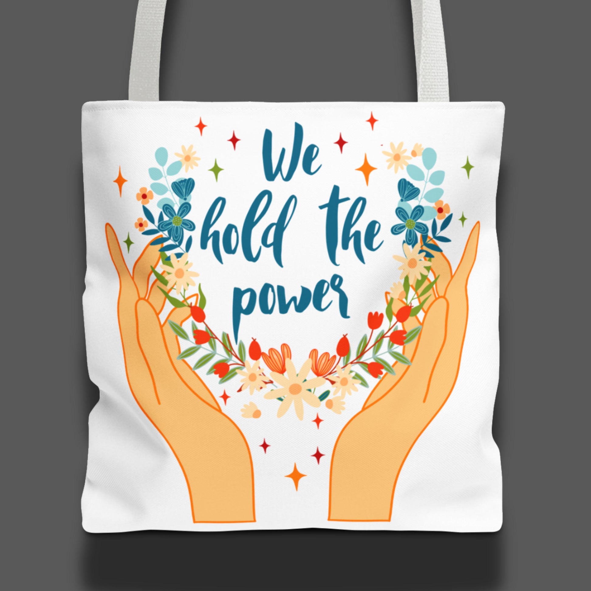 We hold the power tote defend democracy bag