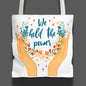 We hold the power tote defend democracy bag