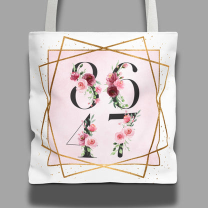 8647 tote bag subtle f*ck trump gift idea anti MAGA tote bag foxtrot delta tango gift taco Trump tote not my president gift idea feminist