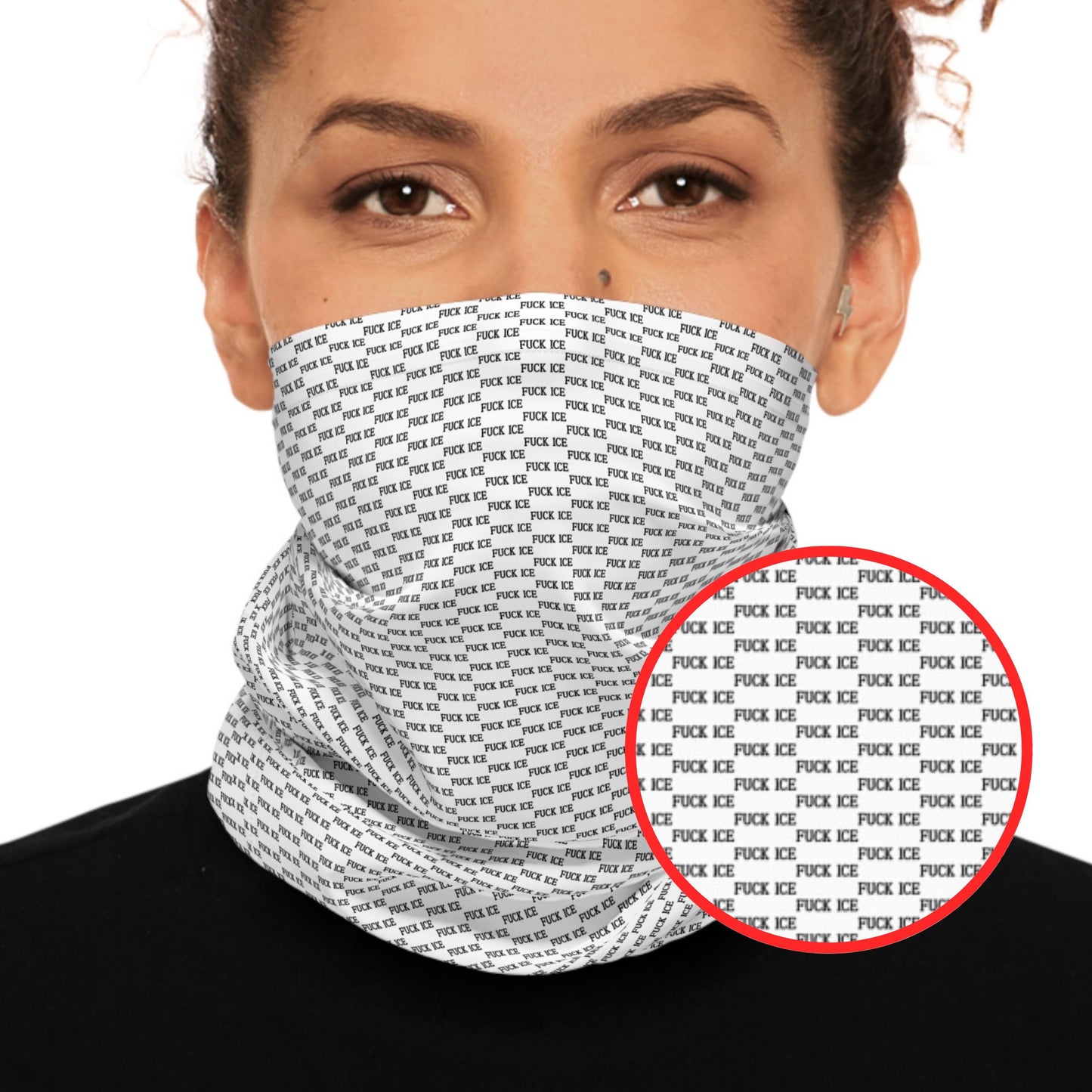 F*ck Ice face cover resist protest mask pro immigration anti surveillance mask protest merch anti Trump face cover anti fascism merchandise