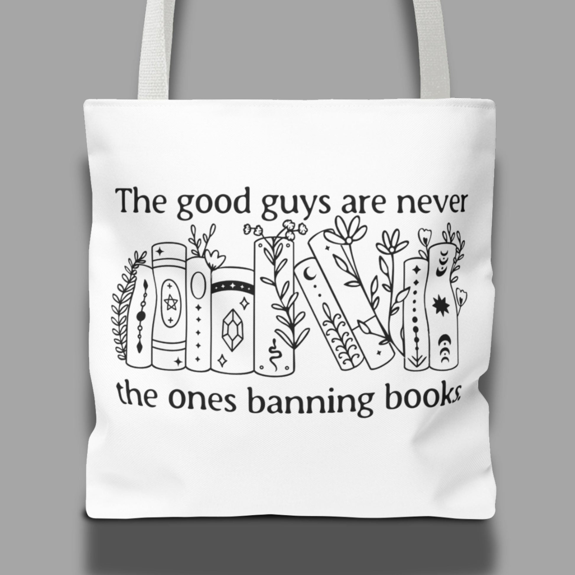 anti fascist gift idea book lover tote library gift