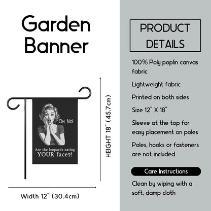 Subtle anti Trump house flag funny political garden banner leopards eating faces party merch defend democracy gift idea protest house flag