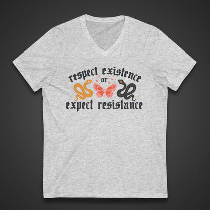 Respect existence or expect resistance shirt trans rights merch pride apparel political activist tee lgbtq rights shirt queer pride merch