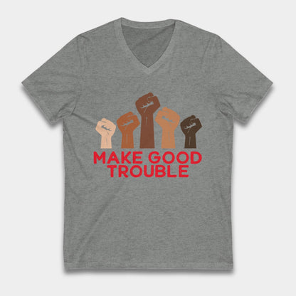 Make good trouble shirt anti fascism merch f*ck ICE apparel no kings protest shirt anti Trump gift idea feminist shirt political activist