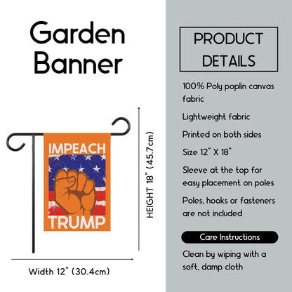 Impeach Trump house flag anti fascism garden banner FDT yard sign 8647 flag not my president yard sign is he dead yet flag resistance banner