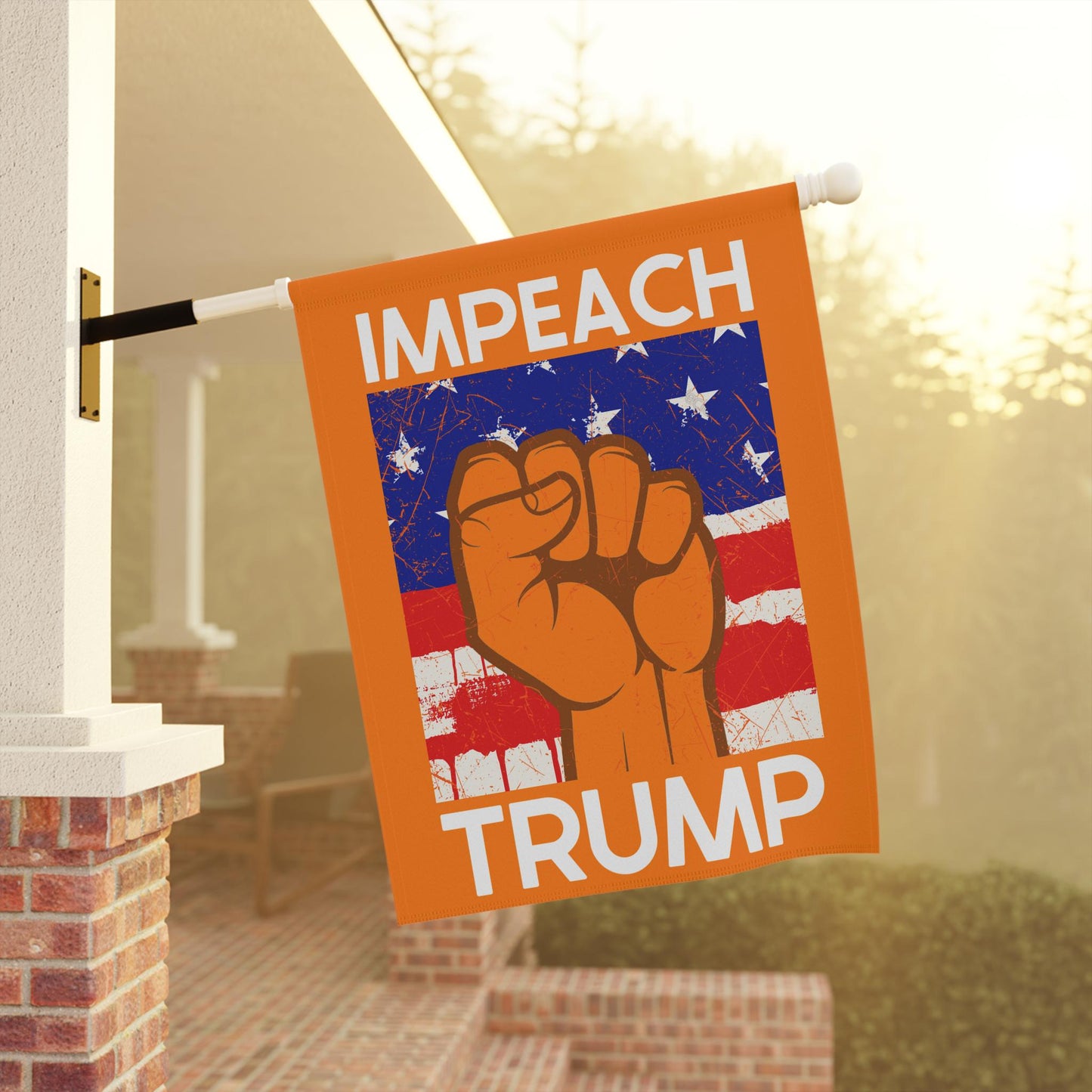 Impeach Trump house flag anti fascism garden banner FDT yard sign 8647 flag not my president yard sign is he dead yet flag resistance banner