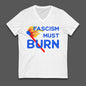 Fascism must burn shirt anti Trump merch anti fascist apparel defend democracy gift stop the coup merch f*ck Trump shirt no kings protest