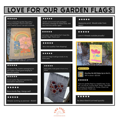Subtle anti Trump garden banner 8647 house flag foxtrot delta tango garden decor funny political flag anti fascism garden banner democracy