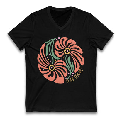 Subtle f*ck Trump flower shirt anti Trump hidden message tee FDT gift idea foxtrot delta tango shirt not my president top is he dead yet top