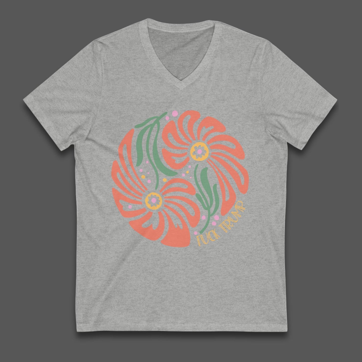 Subtle f*ck Trump flower shirt anti Trump hidden message tee FDT gift idea foxtrot delta tango shirt not my president top is he dead yet top